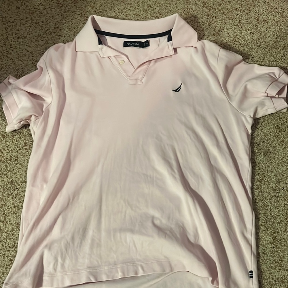 Nautica collard shirt light pink